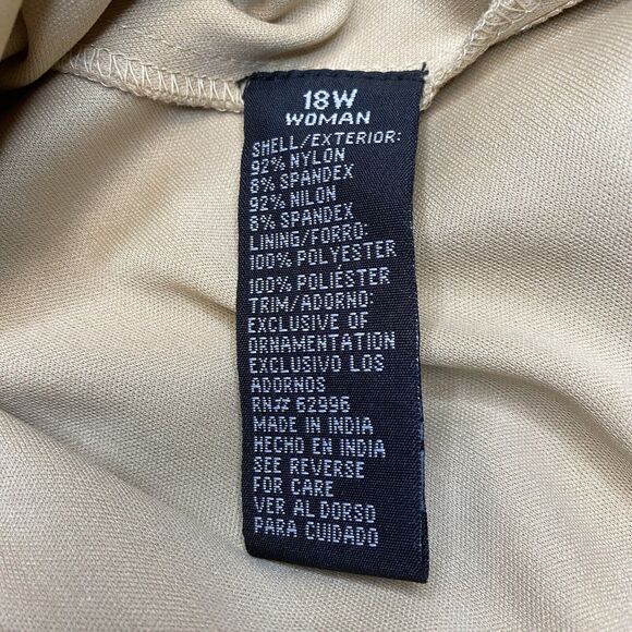 Scarlett Nite Keyhole back Lace Black Dress 18W Beaded Embellishment - Picture 11 of 12